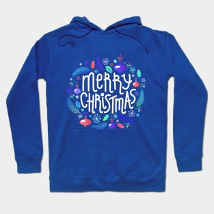 Merry Christmas Lettering #1 Hoodie